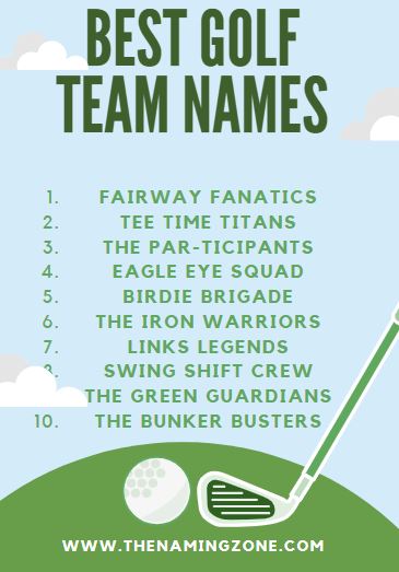 best golf team names