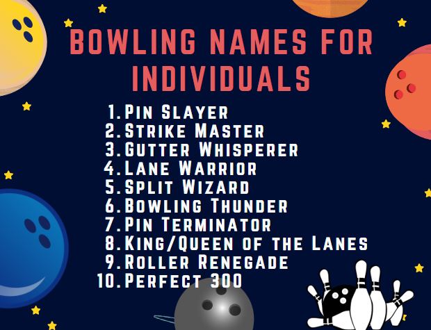 bowling names for individuals