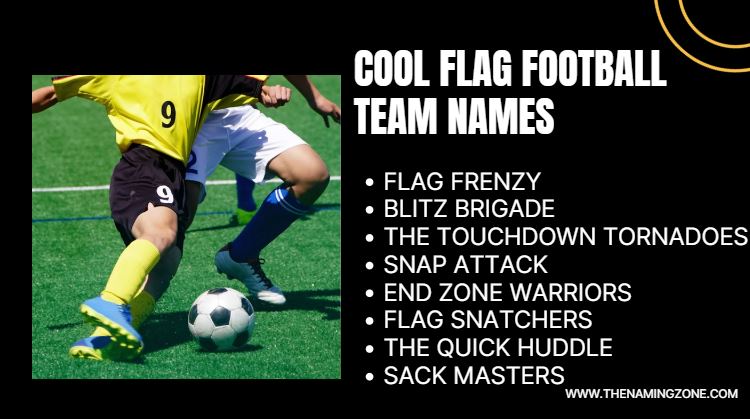 Cool Flag Football Team Names