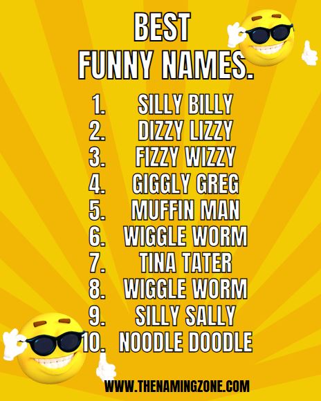 best funny names