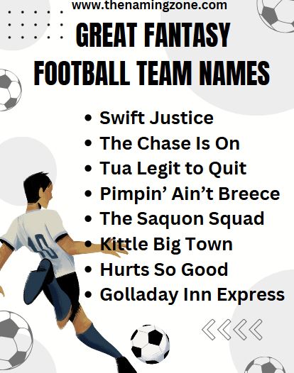 Great Fantasy Football Team Names