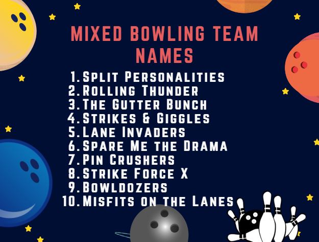 mixed bowling team names