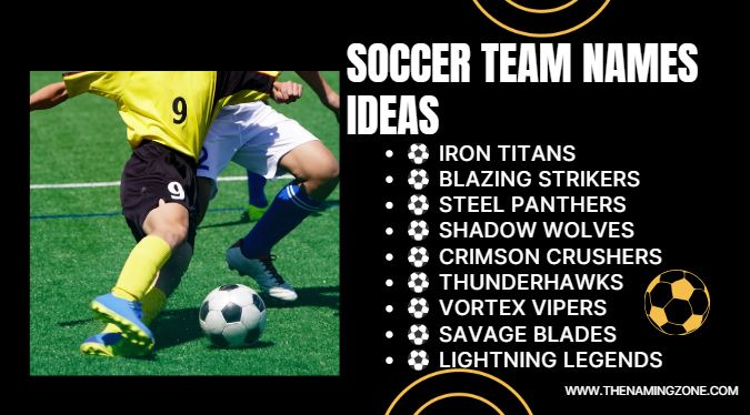 soccer team names ideas