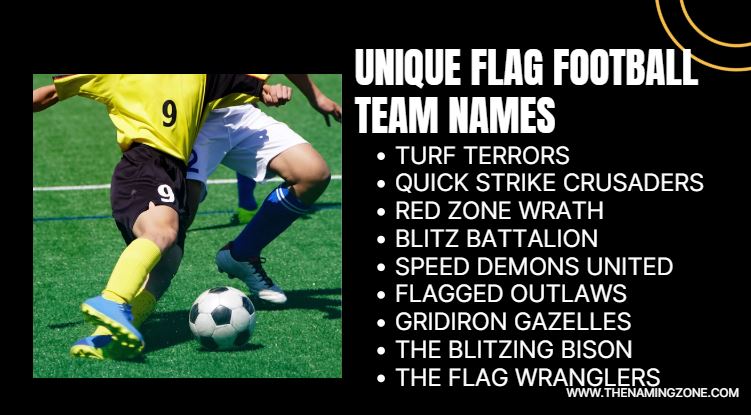 Unique Flag Football Team Names