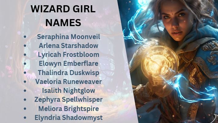 wizard girl names